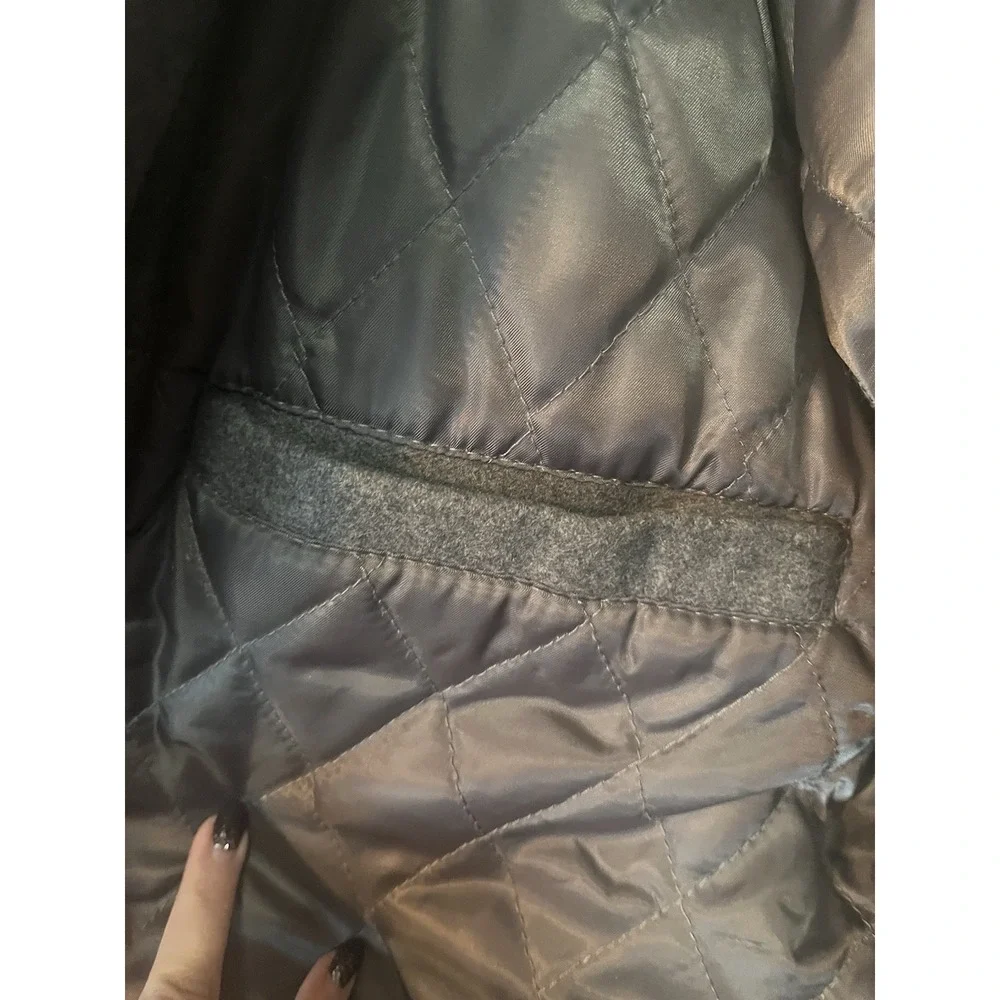 Michael Kors Wool Blend Jacket Men's Size L Gray‎  Utility Coat Jacket- EUC